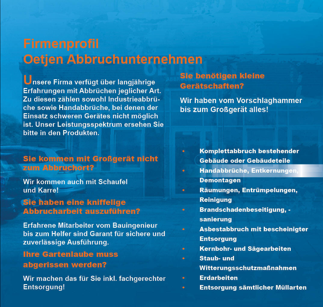 Oetjen Abbruchunternehmen GmbH & Co. KG